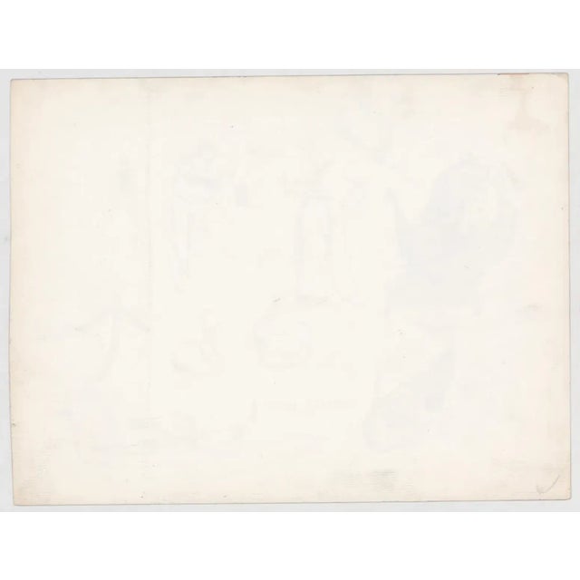 1953 Irving Amen Venice Italy Watercolor For Sale - Image 4 of 4