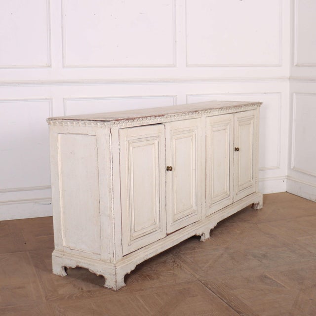 Cream Italian Painted Enfilade, 1840 For Sale - Image 8 of 12