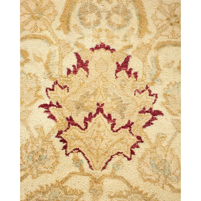 Traditional Mogul, One-of-a-Kind Hand-Knotted Area Rug in Ivory, 6' 2" x 8' 6" For Sale - Image 3 of 8