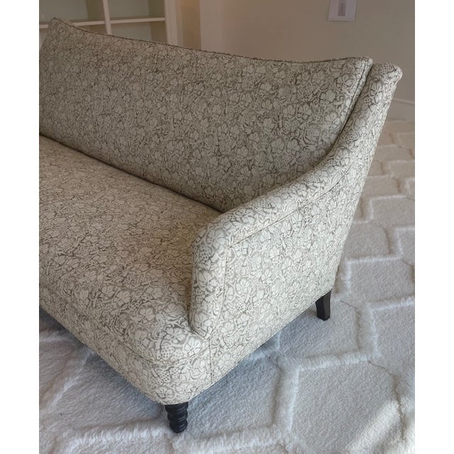 English Sofa in Rose Tarlow Print Fabric "George Smith Style" For Sale In Los Angeles - Image 6 of 11