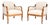 Antique Swedish Satin Birch Armchairs, 1900, Set of 2 For Sale