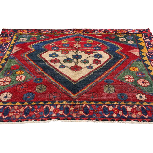 Modern Vintage Persian Lori Rug - 05'03 X 06'05 For Sale - Image 3 of 10