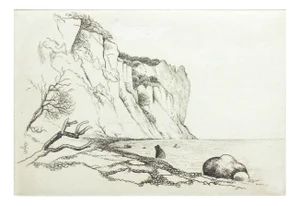 Leszek Rózga, View from the Isle of Mon, 1987, Etching on Paper