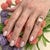 Morganite Diamond Ring 14k Rose Gold 6.91 TCW Certified For Sale In New York - Image 6 of 16