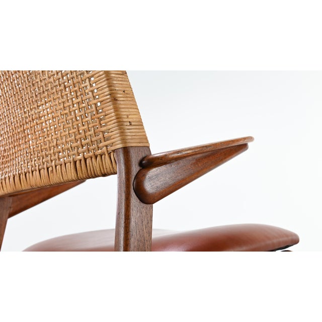 1950s Vintage Danish Model 48 Armchair by E. Knudsen for Jensen & Lykkegaard, 1950 For Sale - Image 5 of 15