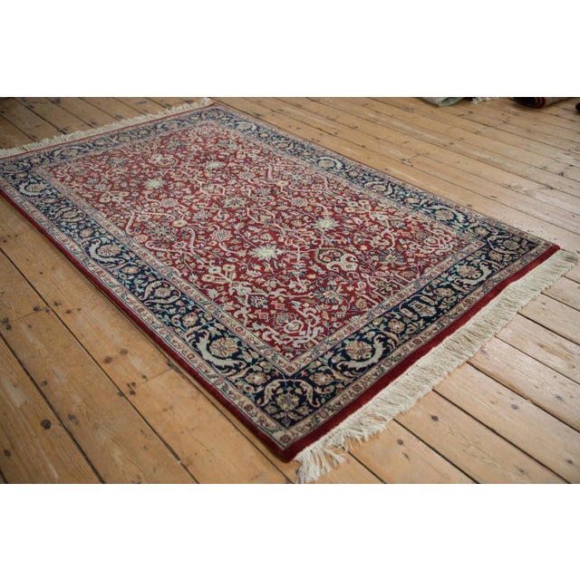 Traditional Fine Indian Tabriz Design Rug - 4' X 6'2" For Sale - Image 3 of 11