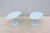 MCM Style Light Blue Organic Forms Side Tables Attributed to Morten Voss, a Pair For Sale - Image 10 of 18