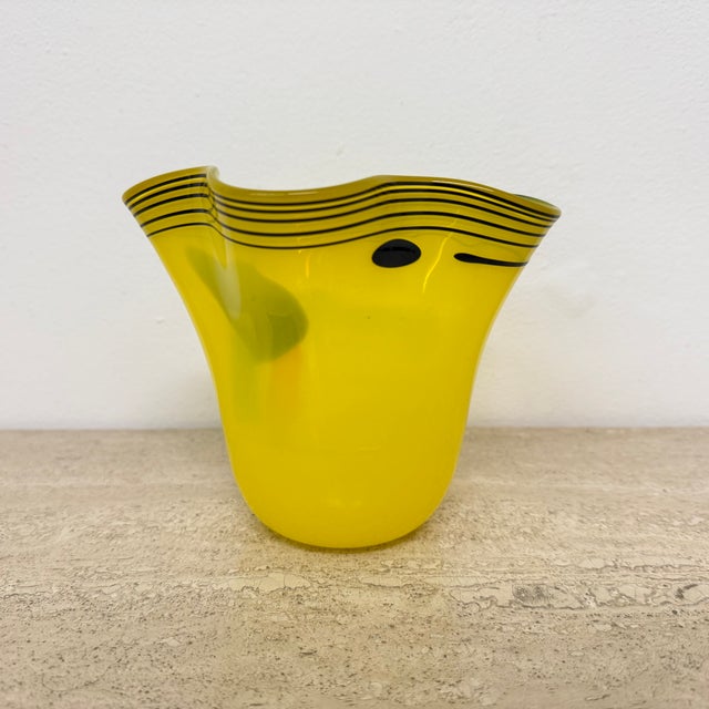 Vase by Carlos R Pebaque, Sweden, 1993, in Very Good conditions. Designed 1990 to 1999 This piece has an attribution mark,...