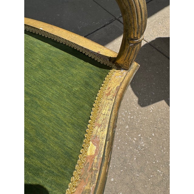 1950s Old Faux Bamboo Italian Settee For Sale - Image 5 of 10
