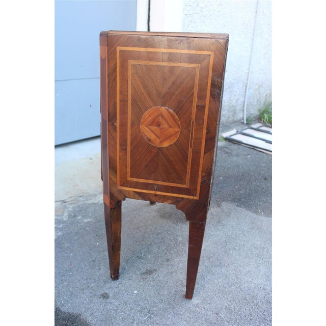 Small Sicilian Como Two Drawers and Inlaid Antique Marble, 1780 For Sale - Image 4 of 18