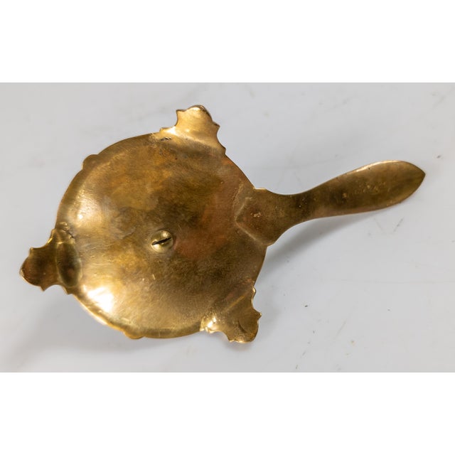 19th Century French Gilt Brass Champleve Enamel Candle Stick Holder For Sale - Image 10 of 10