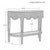 Matthew Izzo Home Paloma Light Blue Rattan Demi Luna Console Table For Sale - Image 9 of 9