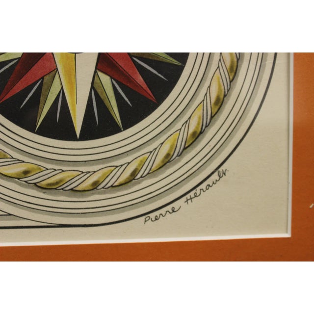 French Carte D' Europe Map by Pierre Herault For Sale - Image 3 of 9