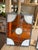 Glass Pair of Vintage Amber and White Stained Glass Window Panels For Sale - Image 7 of 10