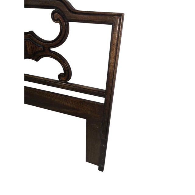 1970s Mid-Century King Size Walnut Headboard For Sale - Image 6 of 7