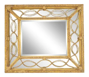 19th C. French Giltwood and Gesso Mirror