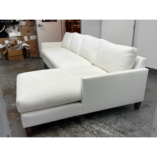 Norwalk Furniture Louise Sectional With Chaise For Sale - Image 4 of 12