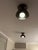 Black Corridor Spotlight with Brown Shade and Brass Fittings, 2010s For Sale - Image 8 of 9