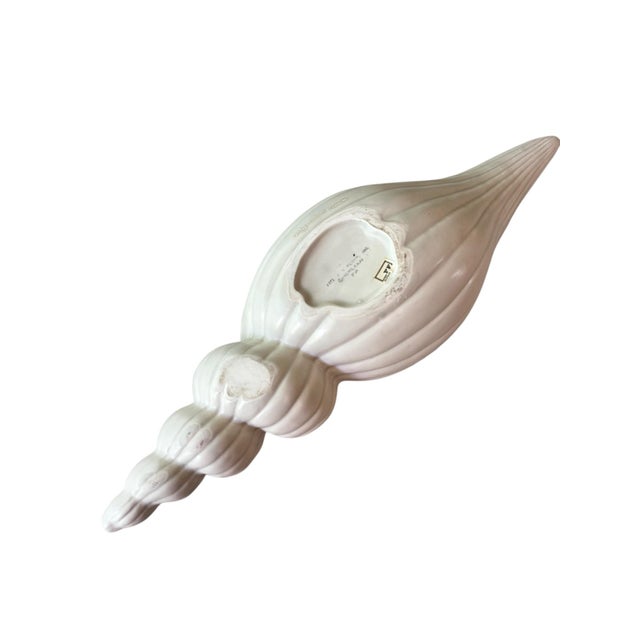 1981 Fitz and Floyd Large Ceramic Conch Shell Planter - Japan For Sale In Miami - Image 6 of 6