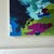 Blue Abstract Blue Green Purple Acrylic Painting on Canvas For Sale - Image 8 of 8