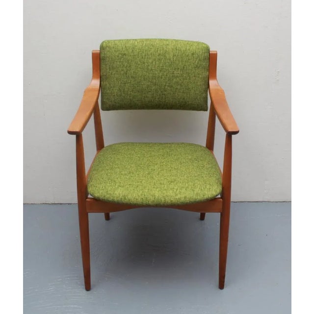 Green Fabric Armchair, 1965 For Sale - Image 12 of 13