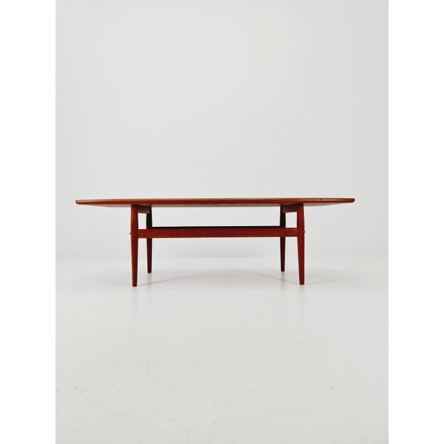 Wood Danish Teak Coffee Table by Grete Jalk for Glostrup Møbelfabrik, 1960s For Sale - Image 7 of 18