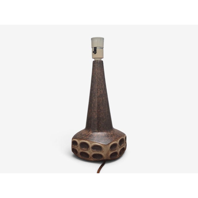 Marianne Starck, Large Table Lamps, Brown Stoneware, Denmark, 1960s For Sale - Image 13 of 15