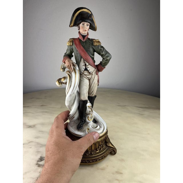Italian Napoleon Figurine in Porcelain and Bronze, 1990 For Sale - Image 13 of 16