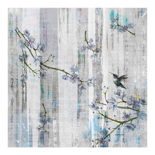 Blossom Fantasia Blue Opulence – 36x36" Modern Acrylic Modern Wall Art For Sale