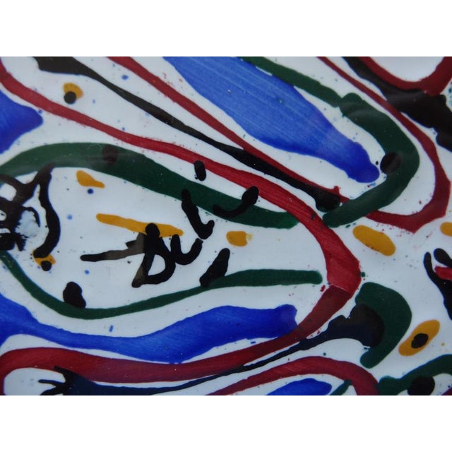 Modern Original Ceramic of Mouth with a Thousand Eyes after Salvador Dali, 1954 For Sale - Image 3 of 4