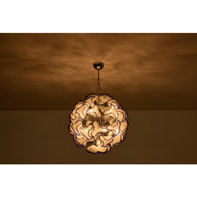 Italian Pendant Light from Venini, 1960s For Sale - Image 3 of 8