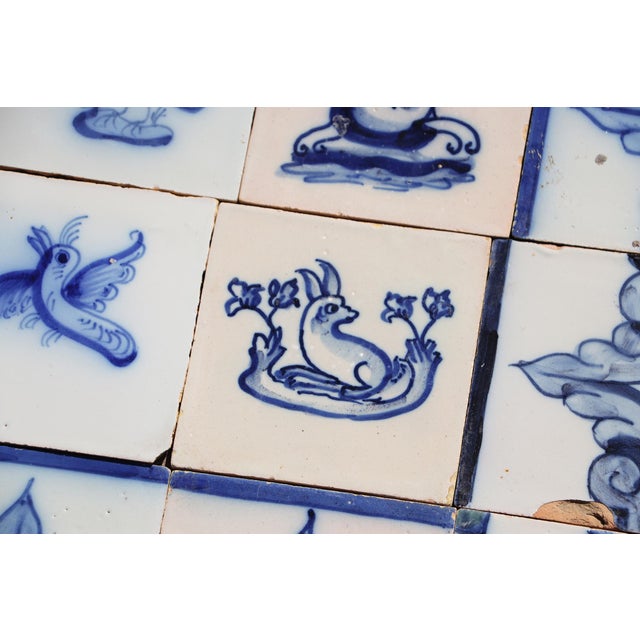 19th Century Antique 19th Century Animals Tile Mural Panel, Portuguese For Sale - Image 5 of 17