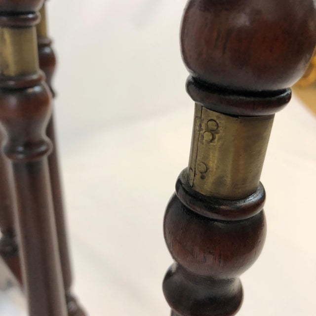 Regency Zebra Wood Nesting Tables Set of 3 Chairish