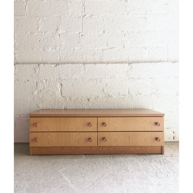 Mid-Century Modern German Lowboard in Beech, 1960s For Sale - Image 14 of 14
