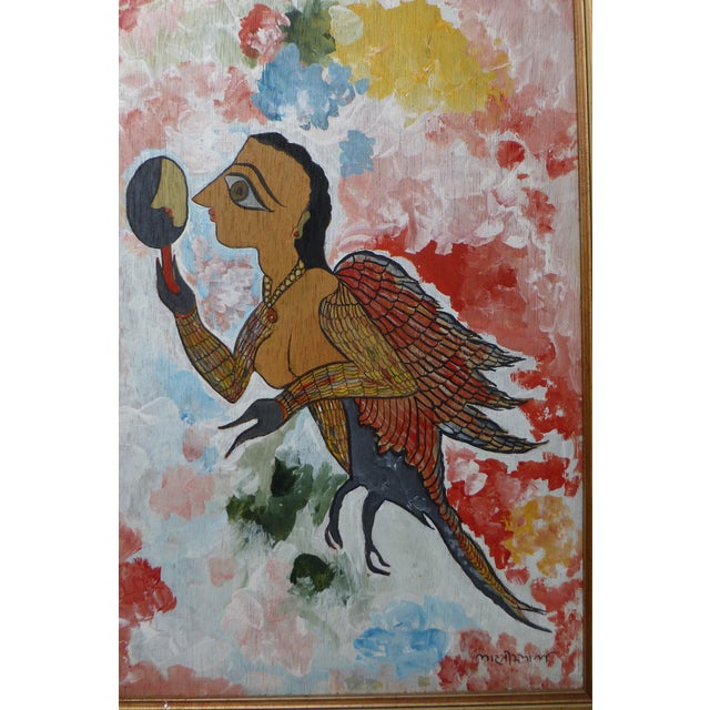 MidCentury Modern Judaica Folk Art Painting Chairish