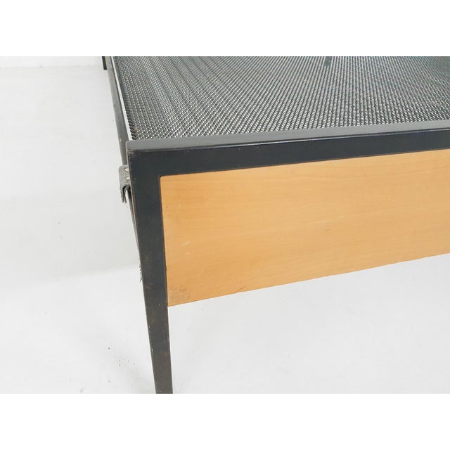 Birch and Metal Bed by Cees Braakman for Pastoe, 1950s For Sale - Image 10 of 14