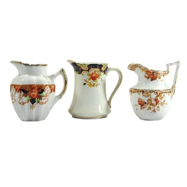 White Small 19th Century Jugs, Great Britain, 1890s, Set of 3 For Sale - Image 8 of 8