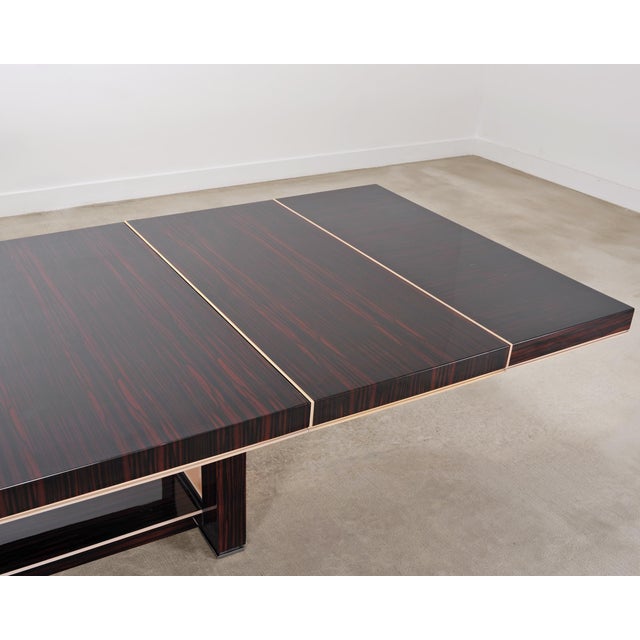 Dakota Jackson Macassar Ebony "Grand" Dining Table 11 Ft. For Sale In Sacramento - Image 6 of 18