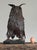 Vintage Brutalist Mid-Century Torch Cut Metal Owl Sculpture For Sale - Image 4 of 9