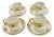 Rococo Belle Époque Gilded Floral Demitasse Coffee Service from Limoges and De Meuldre Coche, 1890s, Set of 8 For Sale
