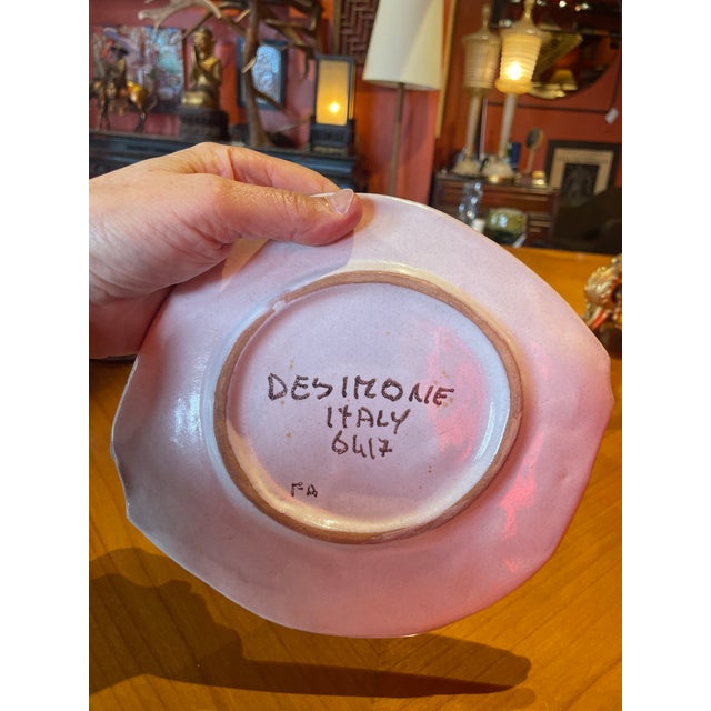 Giovanni Desimone Vintage Desimone Fish Plate For Sale - Image 4 of 4