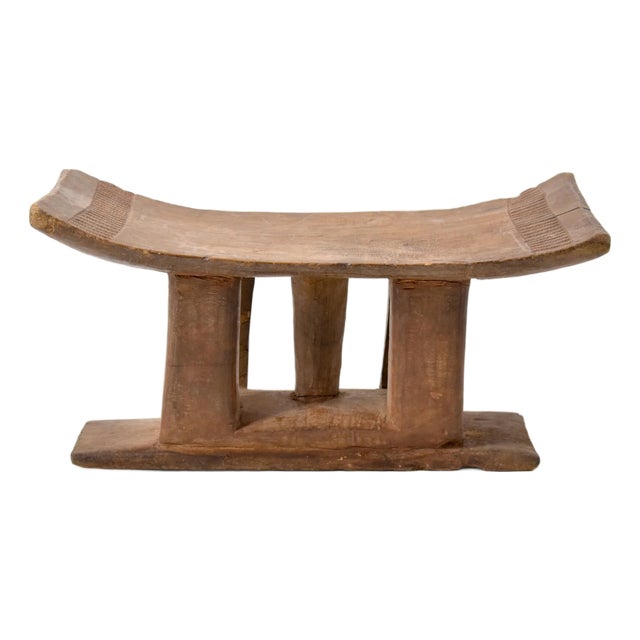 Early 20th Century Asante Dwa Wood Stool Throne Ghana For Sale