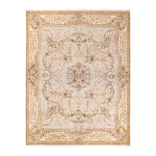 Mogul, One-of-a-Kind Hand-Knotted Area Rug - Ivory, 8' 2" x 10' 6" For Sale