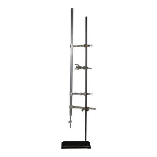 Vintage Cast Iron Test Tube and Beaker Laboratory Stand c.1920-1940 For Sale