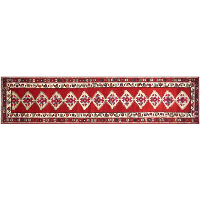 Textile 1960s Turkish Oushak Runner For Sale - Image 7 of 7