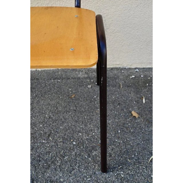 Beige Vintage Industrial Style Kitchen Chairs, Set of 4 For Sale - Image 8 of 18