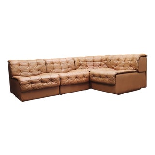 DS 11 Modular Leather Sofa from de Sede, 1970s, Set of 4 For Sale
