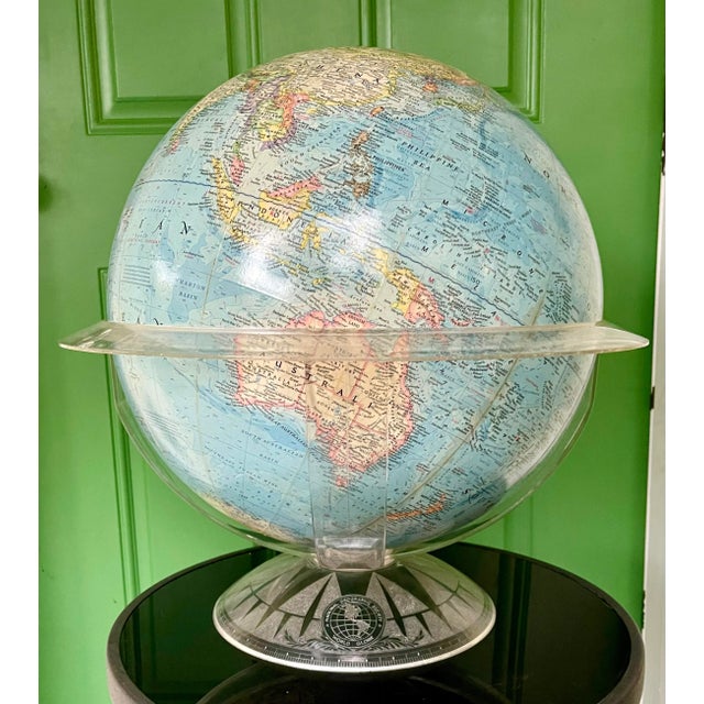 1971 National Geographic Globe Lamp For Sale - Image 13 of 13