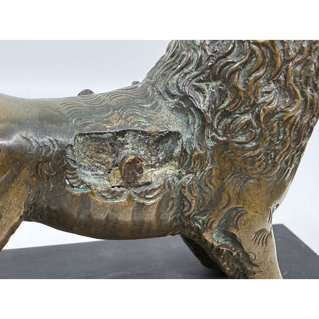 Antique Medieval Bronze Sculpture of a Lion For Sale - Image 18 of 18
