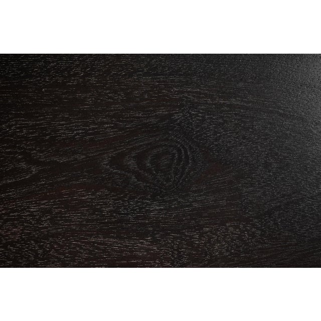 Organic Modern Dining Table in Solid Ebonized African Sapale Mahogany by Mark Leblanc, Usa, C. 2023 For Sale - Image 12 of 12